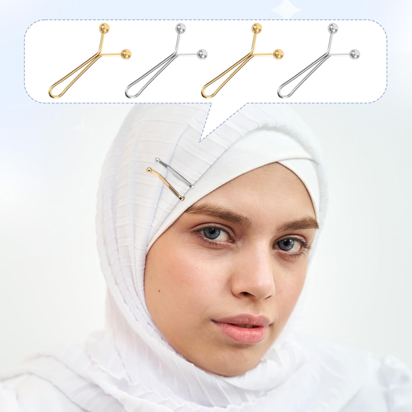 OIIKI 8pcs Pants Waist Tightener Clip Pins, Invisible Detachable Waist Cincher Clip, No Sew Reusable Adjustable Buttons Brooch Pins for Clothes Jeans Pants Skirts Scarf Shawl- Gold & Silver