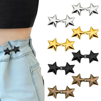 8 Sets Pant Waist Tightener, Jean Buttons for Loose Jeans, 2026 No Sew Detachable Waist Buckle Button Pins for Pants